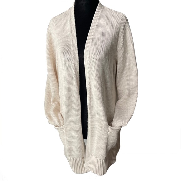 Cream Belted Cardigan with pockets | Medium - Picture 10 of 11